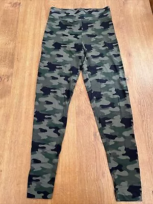 Ex-M & S Khaki Camouflage High Waisted Stretchy Leggings - BNWOT  • £9.99