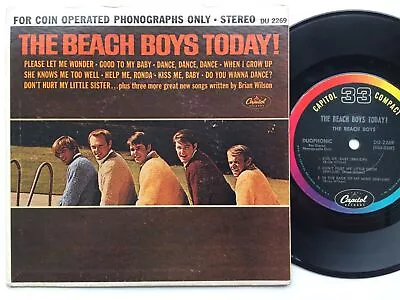  The Beach Boys Today!  US JUKE BOX ONLY STERREO CAPITOL DU 2269 7  33 • $666.84