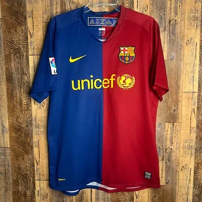 FC Barcelona 2008-09 Home Football Soccer Jersey Nike 286784-655 Men’s Sz M • $70