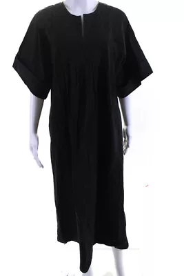 Everlane Womens The Poplin Caftan Dress Black Size M • $64.99