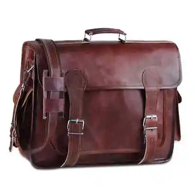 22  Bag Italian Leather Men Messenger Shoulder Satchel Laptop Travel Briefcase • $56.40