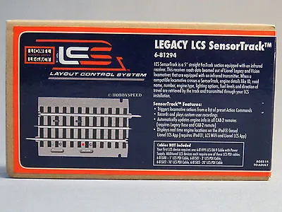 LIONEL LEGACY LAYOUT CONTROL SYSTEM LCS SENSOR TRACK Infra-Red Train 6-81294 NEW • $84.84