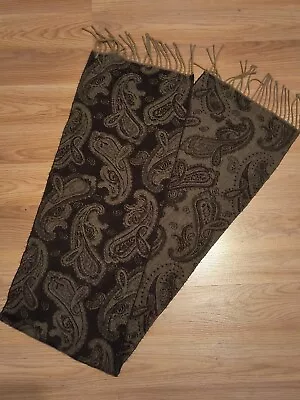 Cejon Made In Italy Scarf Brown Paisley 55 Inches Wrap • $11.99