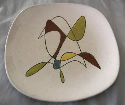 Vintage MCM Atomic Poppytrail 10  Plate California Metlox • $32