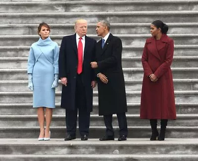 Donald Trump Melania Trump Barack Obama Michelle Obama 8x10 Photo Image #1 • $3.99