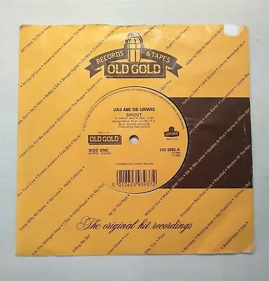 LULU~SHOUT / DAVE BERRY~THE CRYING GAME~7 Vinyl~Old Gold OG 9393~1984 (E158) • £4.99