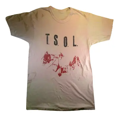 TSOL - S/t EP Cover Print Medium T-Shirt (circa Mid-'80s) • $145.23