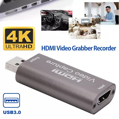 HDMI Video Capture Card Screen Record USB3.0 1080P Game HD Video Capture Car) • £8.53