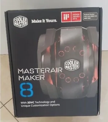 Cooler Master MasterAir Maker 8 High-end CPU Air Cooler 3D Vapor Chamber Base  • $99
