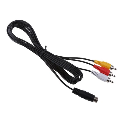 S-Video 7-Pin Male To 3RCA 3 RCA RGB Component Female Adapter Cable For HDTV • £6.46