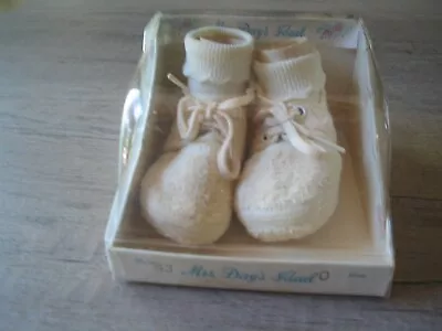 Vintage Baby Crib Shoes Size 0 - Mrs. Day's Ideal  Style 43 With Box • $8.99