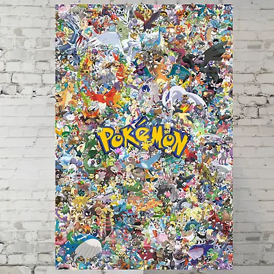 Pokemon Poster All Pokemons Poster Kids Room Decor - 11x17  Trendy Poster • $14.90