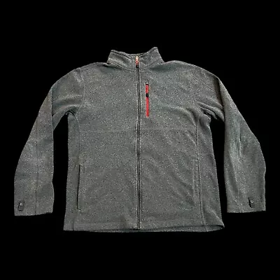 The North Face Heather Gray Men's Zip Up Fleece Jacket Sz Large Soft • $29.99