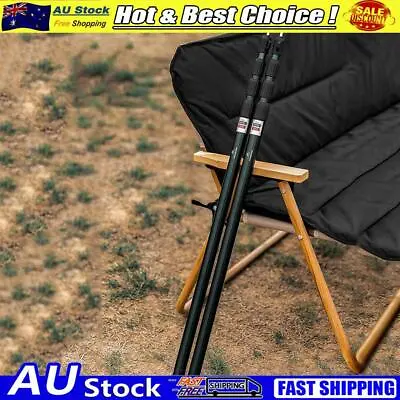 $49.69 • Buy 2pcs Tent Pole Aluminum Alloy Adjustable With Storage Bag Camping Accessories