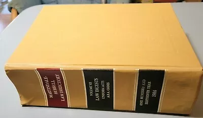 Martindale Hubbell Law Directory Volume VII Law Digests Uniform Acts 1984   • $10