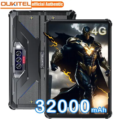 OUKITEL RT7 Night Vision Tablets 4G Android 13 Rugged Tablet 16GB+256GB 32000mAh • $289.99