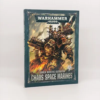 Warhammer 40K 8th Edition: Chaos Space Marines Codex - 2017 Vintage Rulebook • £8.69