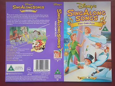 $2.24 • Buy Disney's Sing Along Songs You Can Fly - Promo Sample Video Sleeve/Cover #B3509