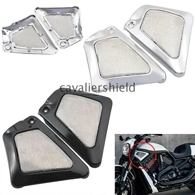 $40.84 • Buy Chrome/Black Airbox Frame Neck Side Intake Cover For Harley V-Rod Muscle VRSCF