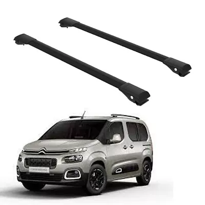 Roof Rack Cross Bars Set To Fit Citroen Berlingo III Since 2018 Black Set • $115