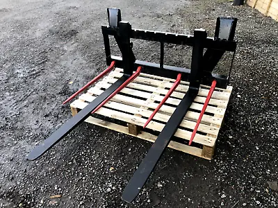 Pallet Forks + 4 Tine / 2 Tonne - Euro8 Bracket TRACTOR / TELEHANDLER MSE2301204 • £700