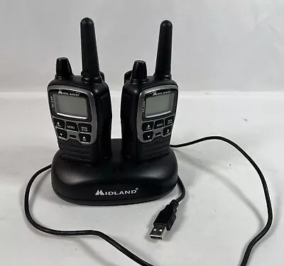 Midland X-talker Two Way Radios Walkie Talkie Rechargeable Charging Base • $24