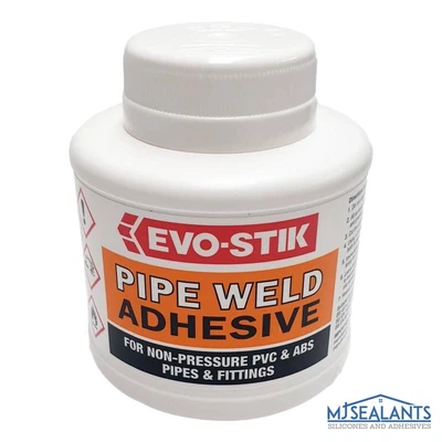 £8.49 • Buy Evo-Stik Plumbers PVC Pipe Weld Cement ABS UPVC Plastic Adhesive Glue 250ml