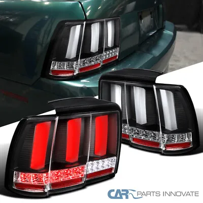 [Sequential LED] Fits 99-04 Ford Mustang Taillights Turn Signal Brake Lamp Black • $189.95