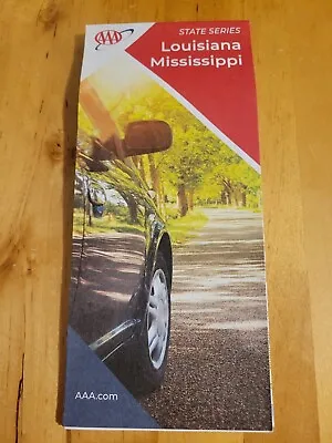 LOUISIANA MISSISSIPPI LA MS State Map AAA Road Tour Map NEW • $6.50