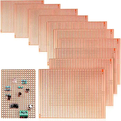 10 PCS 73mm X 100mm Protoboard Copper Strip Board Circuit Board Blank PCB Boa... • $11.27