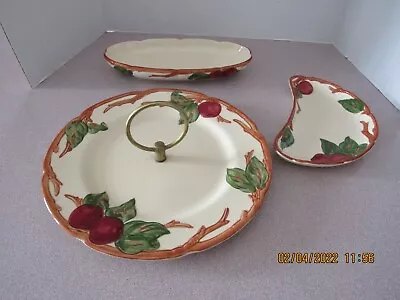 Franciscan Apple 3 Piece Varied Serving Set Pieces • $12.99