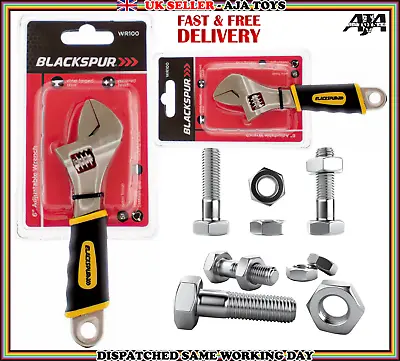 £4.99 • Buy 6  Adjustable Spanner Wrench Monkey Wrentch Pipe Plumbers Spanners Heavy Duty 