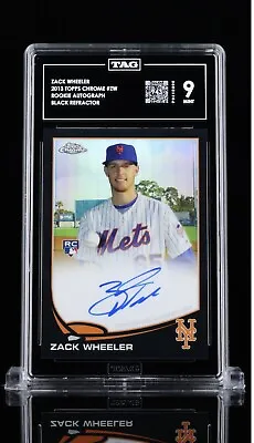 2013 Topps Chrome - Autograph - Black Refractor - Zack Wheeler Rc /100 • $120