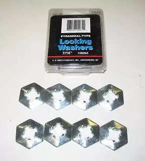7/16  Pyramidal-Type Locking Washers • $12