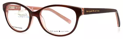 KATE SPADE Purdy 0X08 Blonde Rose Womens Semi Cat Eye Eyeglasses 52-16-135 B:37 • $84.29