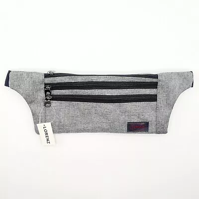 Market Traders Money Cash Waist Strap Belt Zip Bag (grey) • £12.99