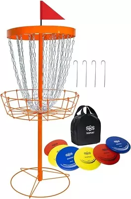 NEW Sgsport 24-Chains Heavy Duty Disc Golf Basket With Discs • $129.99