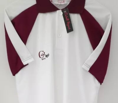 Cadell Lawn Bowls Polo Shirts Large Pack Of 2 Wine • £45