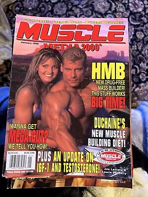 MUSCLE MEDIA Bodybuilding Magazine LAURIE DONNELLY & JOE LAZZARO 1-96 • $9.99