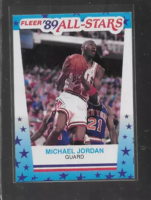 1989 Fleer All Stars Sticker Michael Jordan #3 Nice Card • $0.99