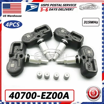 $72.19 • Buy Set Of 4 TPMS TIRE PRESSURE SENSOR For Nissan Titan XD 16-21 433Mhz 40700-EZ00A