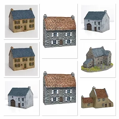 8 X 6mm Wargame European Buildings- (supplied Unpainted) • £17