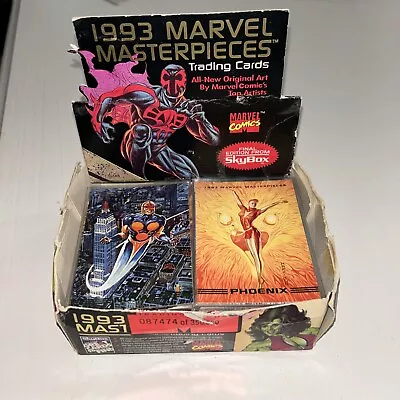 Random Lot Of Marvel Masterpieces Trading Cards In Sleeves 1993 W/ Original Box • $59.99