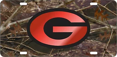 UGA UNIVERSITY OF GEORGIA Mirrored Camo License Plate / Car Tag • $24.95