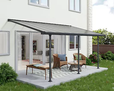 Lean To Veranda Pergola 3x5.46 Aluminium Patio Cover Feria Canopia By Palram • £1819