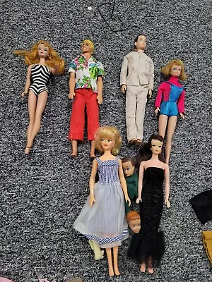 Vintage Barbie Dolls 1959-1960s Lot With Clothes • $89