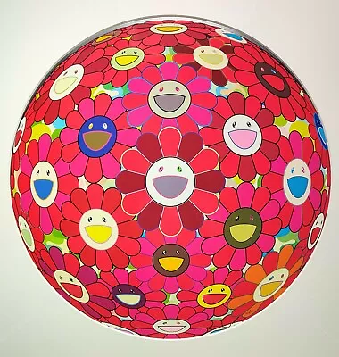 Takashi Murakami Flower Ball 3d Red Cliff Print Kaikai Kiki ED 300 Flower Ball • $3279.54