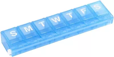 Weekly Pill Planner 7-Day Secure Medication Organizer Small Compartments • $7.99