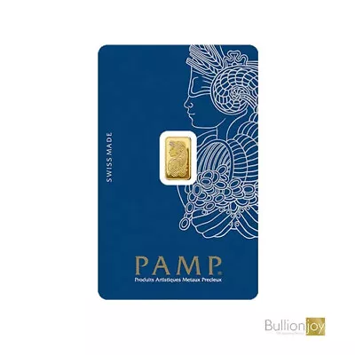 1 Gram Gold Bar PAMP Suisse Lady Fortuna Veriscan .9999 Fine In Assay Card • £99.99