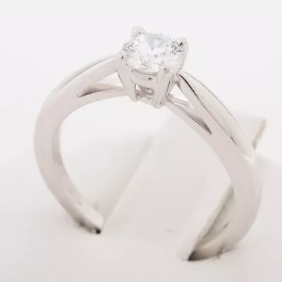 Van Cleef & Arpels Bonheur Diamond Ring Pt950 3.9g 0.40 D VVS1 EX NONE 48 GIA Pu • $1104.11